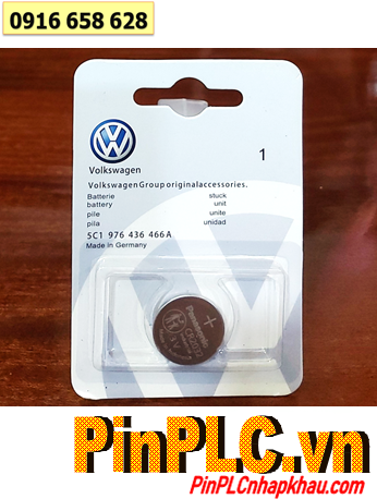 Volkswagen CR2032, Pin Remote Ôtô Volkswagen CR2032 lithium 3v /Vỉ 1viên